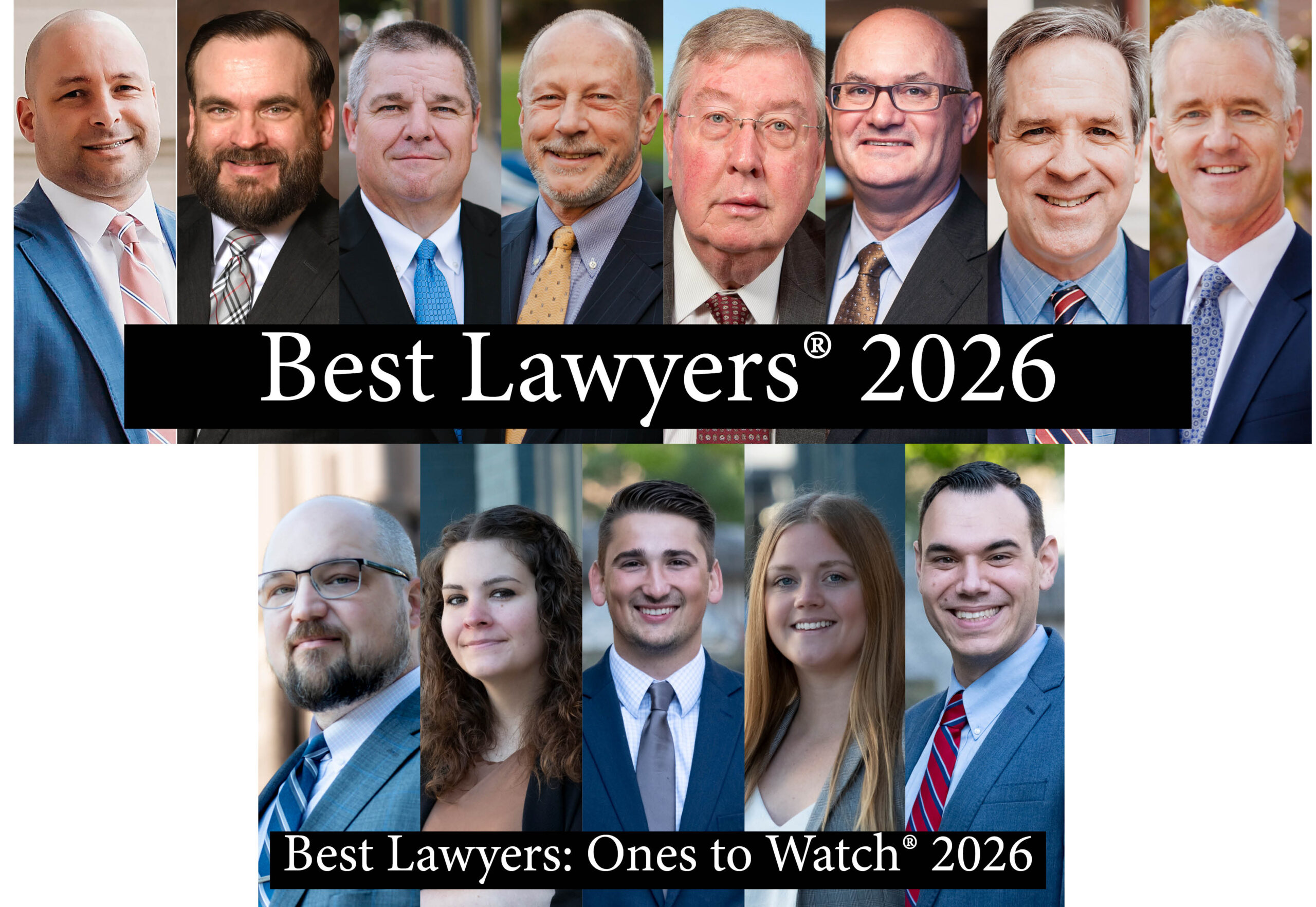 Collage of the lawyers named as the best lawyers in 2026